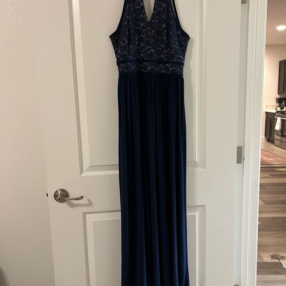 Morgan & Co. navy long dress - Picture 1 of 5